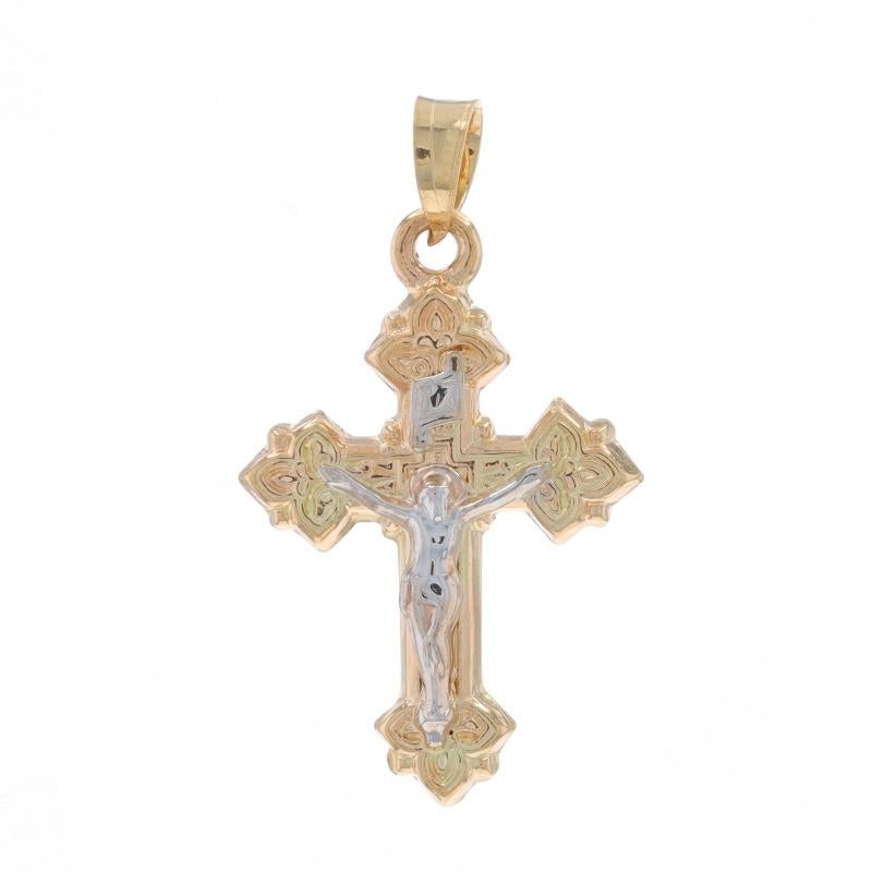 Contenuto metallico: Oro giallo 14k e oro bianco 14k

Tema: Crocifisso in erba, Croce, Fede

Misure

Altezza (dalla cauzione fissa): 29/32