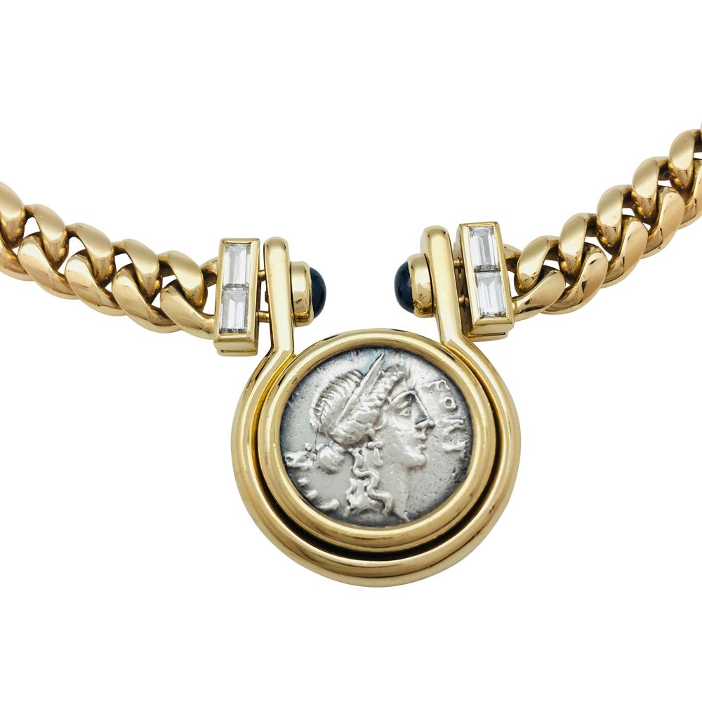 A 750/000 yellow gold Bulgari necklace, 