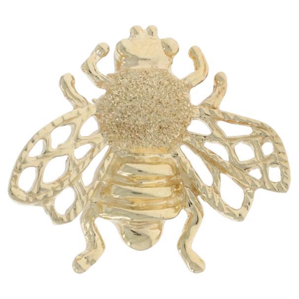 Gelbgold Hummel Biene Brosche 14k Inscect Pin