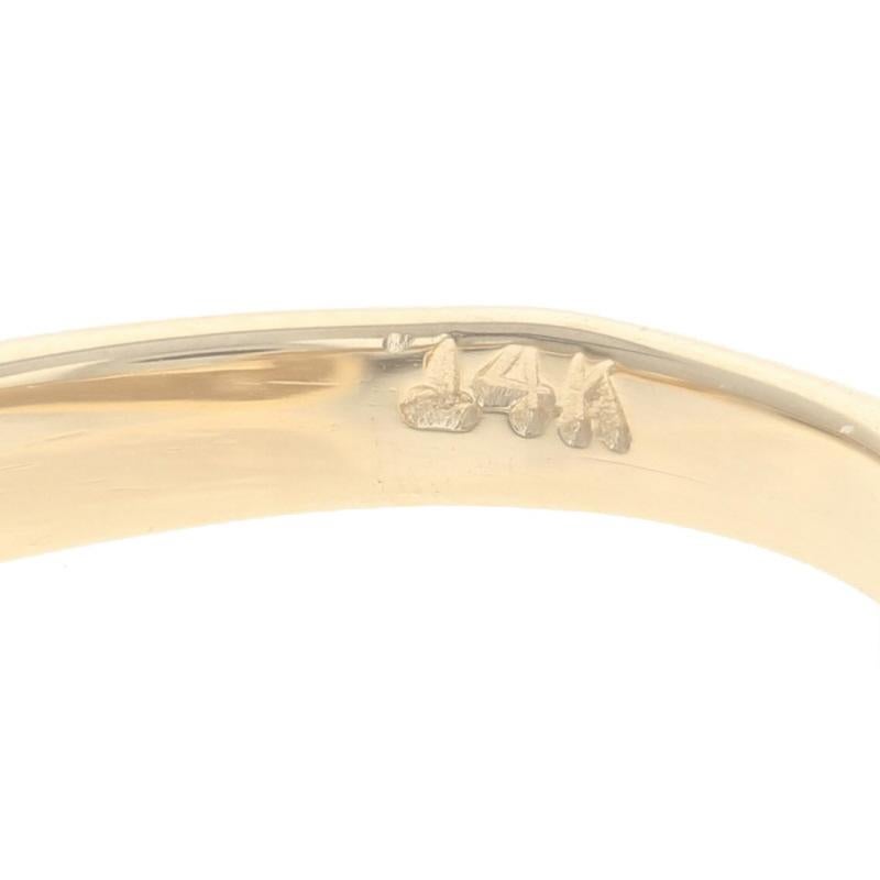 Yellow Gold Bypass Band - 14k Statement Ring For Sale 1