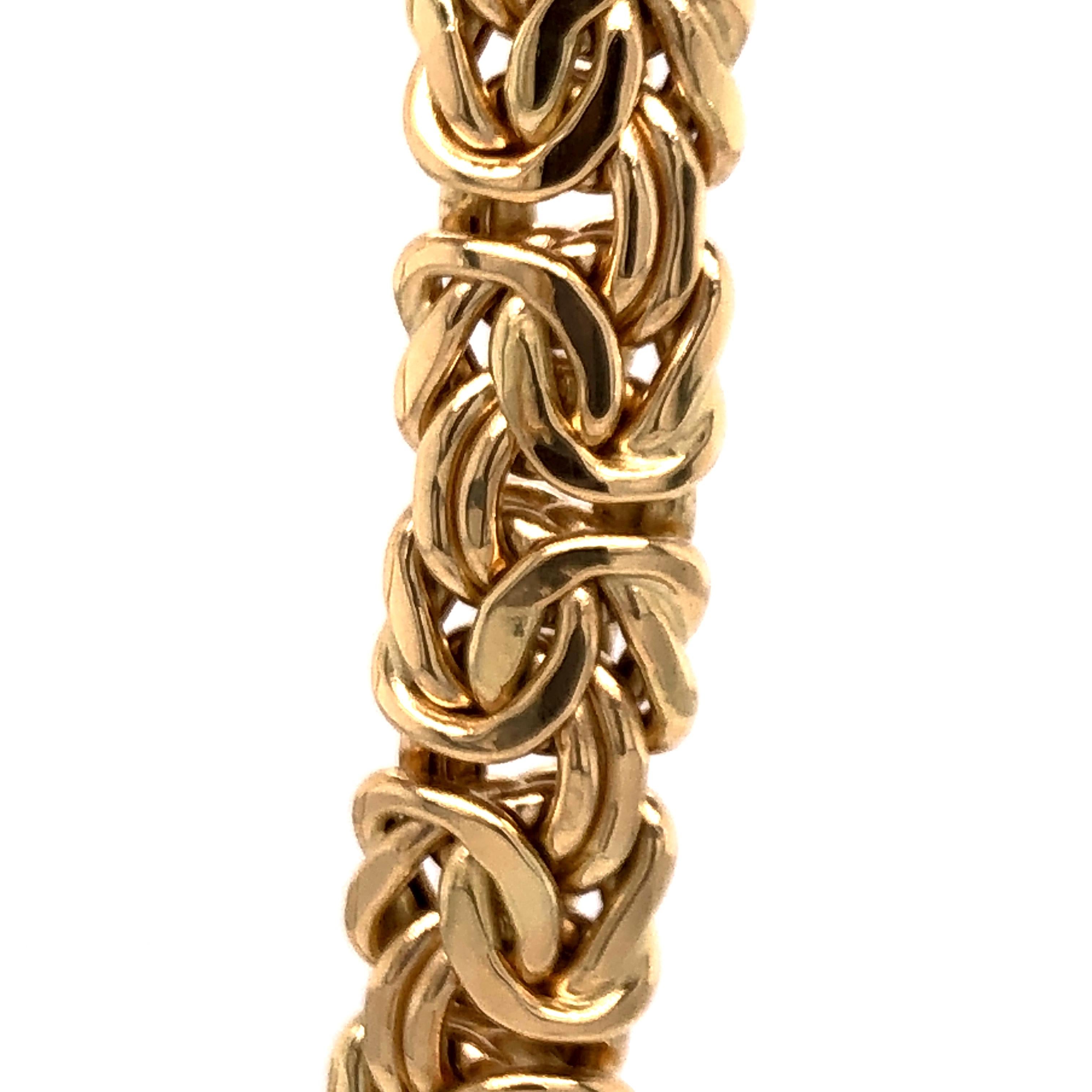 rose gold byzantine chain