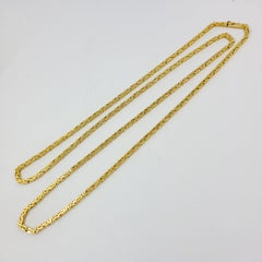 Yellow Gold Byzantine Super Chain Necklace