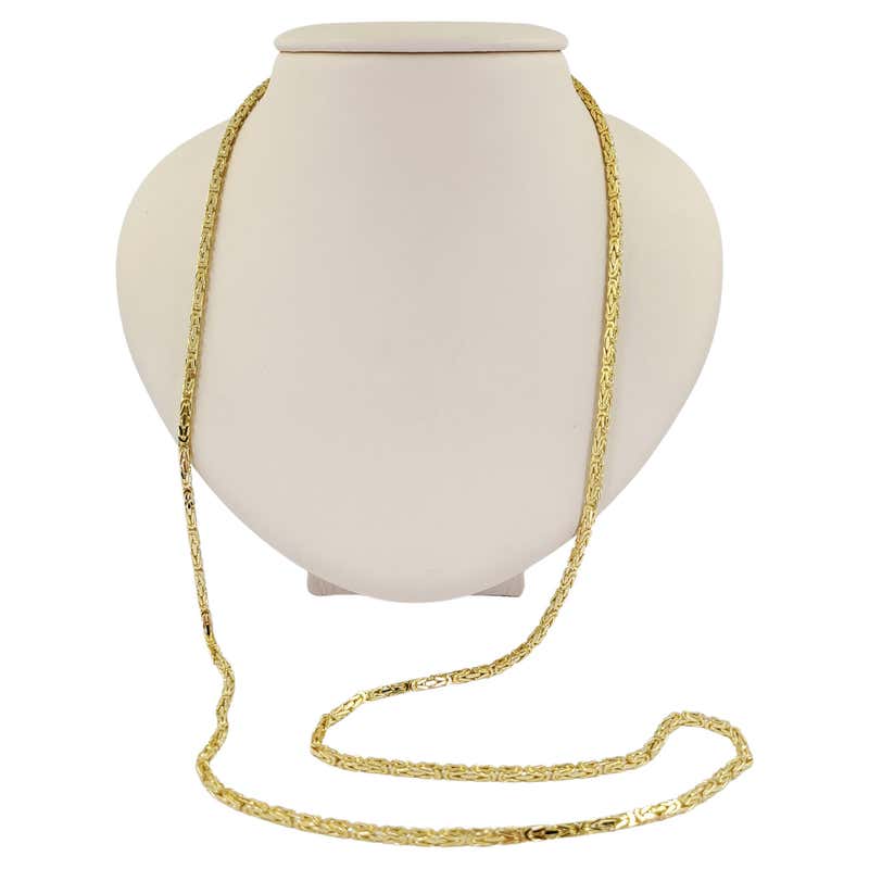 Two Tone Polished Gold Chain For Sale at 1stDibs