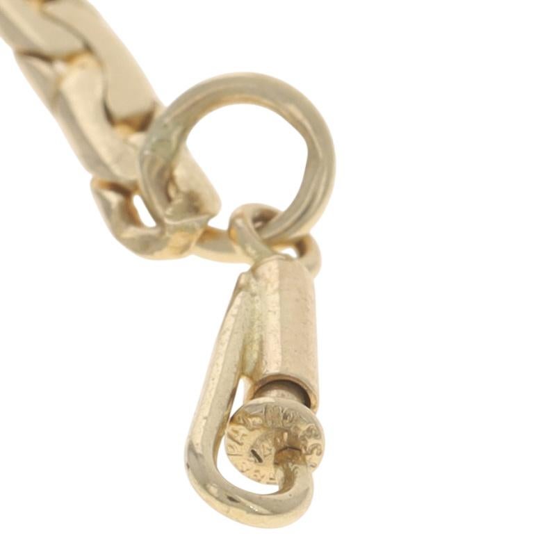 Yellow Gold C Link Chain Bracelet 7 1/2