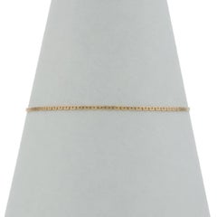 Pulsera de cadena de eslabones en C de oro amarillo 7" - 14k