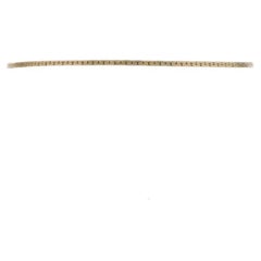 Pulsera de cadena de eslabones en C de oro amarillo 7" - 14k