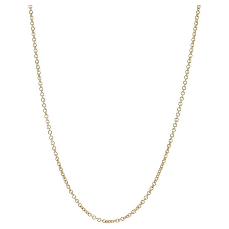 Collana a catena in oro giallo 16" 14k Italia