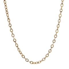 Yellow Gold Cable Chain Necklace 18 1/4" - 14k