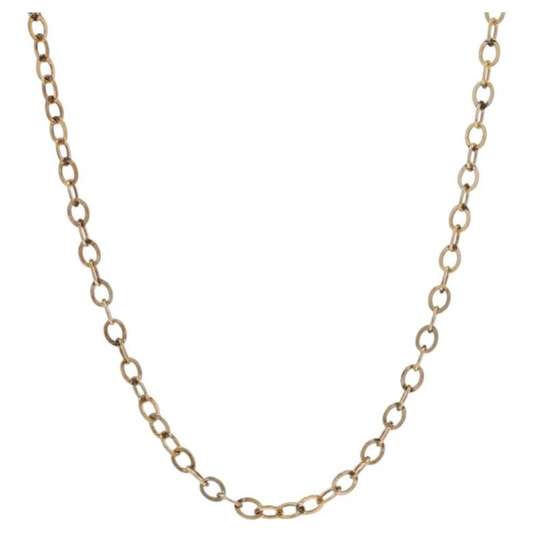 Collana a catena in oro giallo da 18 1/4" - 14k