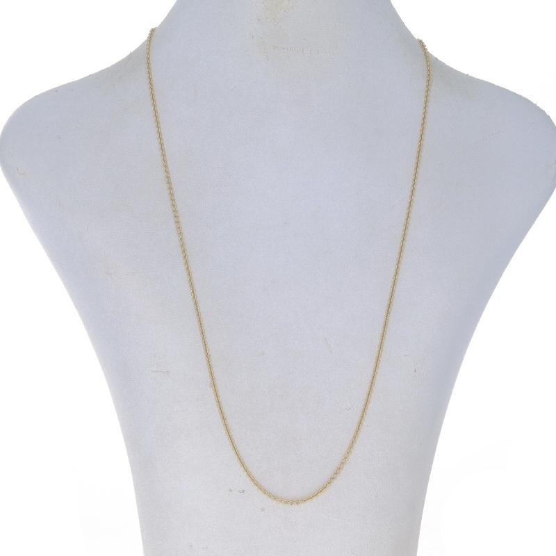 Yellow Gold Cable Chain Necklace 20