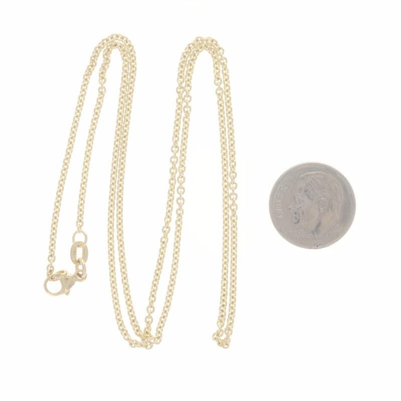 Yellow Gold Cable Chain Necklace 20