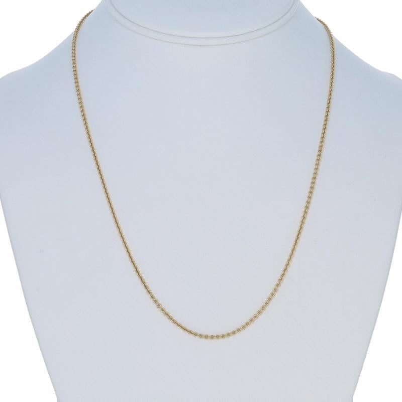Collar Cadena Portacable Oro Amarillo 20