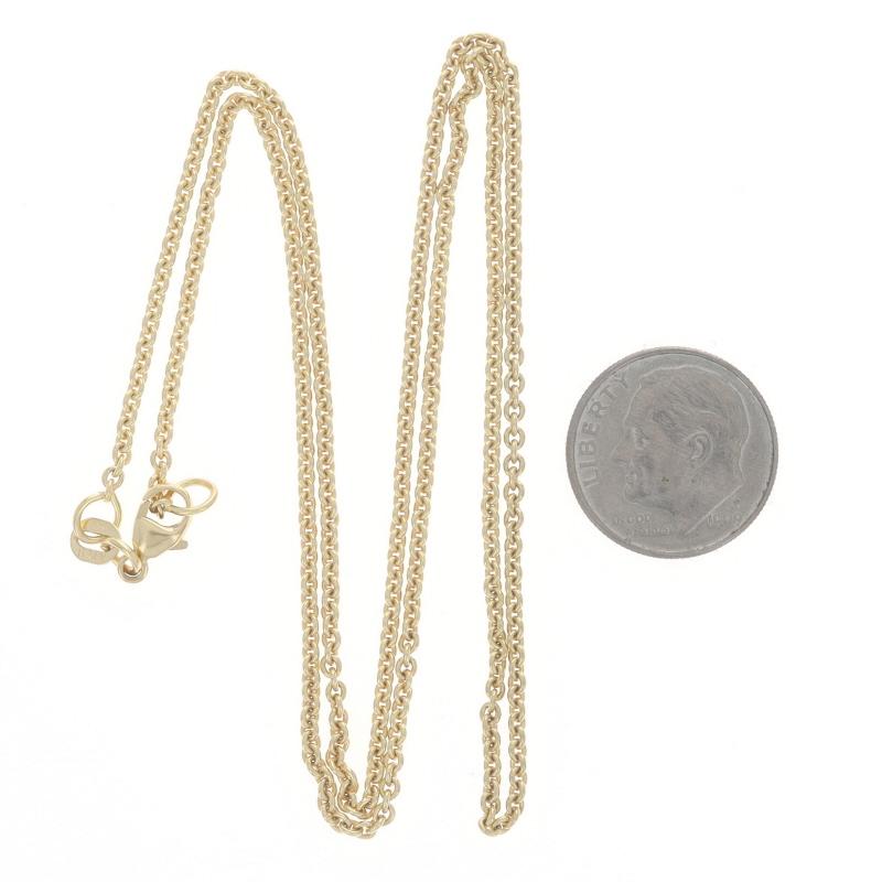 De las mujeres Collar Cadena Portacable Oro Amarillo 20