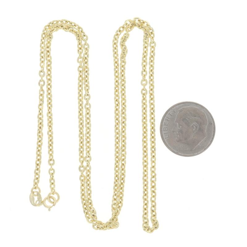 Collier à chaîne en or jaune 22 3/4