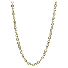 Collier à chaîne en or jaune 22 3/4" 14k Creux Italie