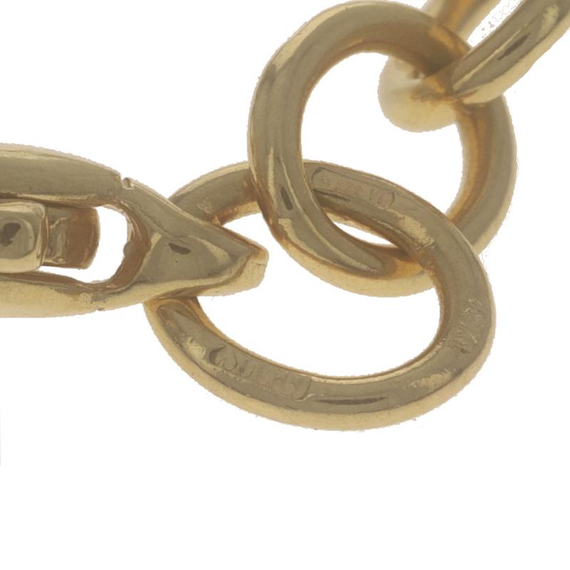 Yellow Gold Cable Chain Necklace 36