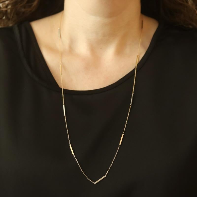 Collar de cadena portacables de oro amarillo 30