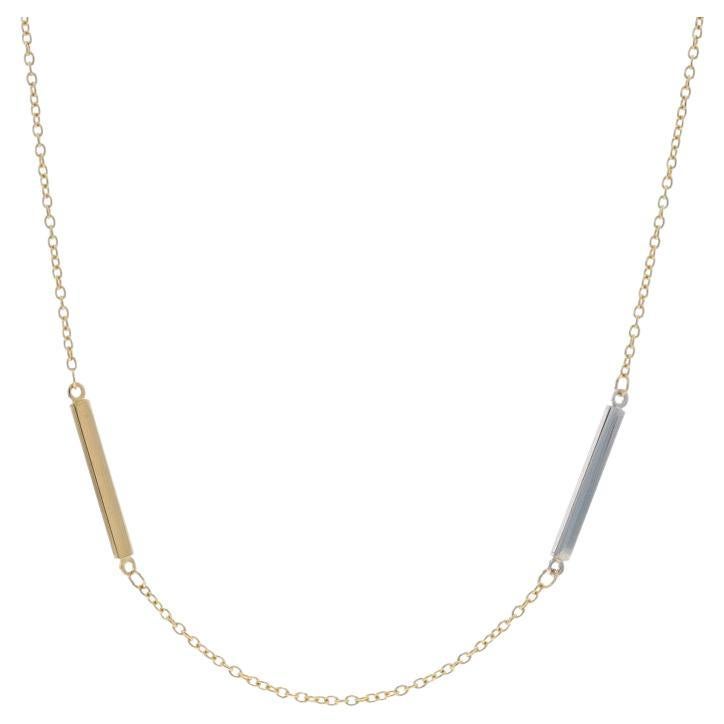 Collar de cadena portacables de oro amarillo 30" - 14k en venta