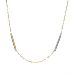 Yellow Gold Cable Chain Station Necklace 30" - 14k