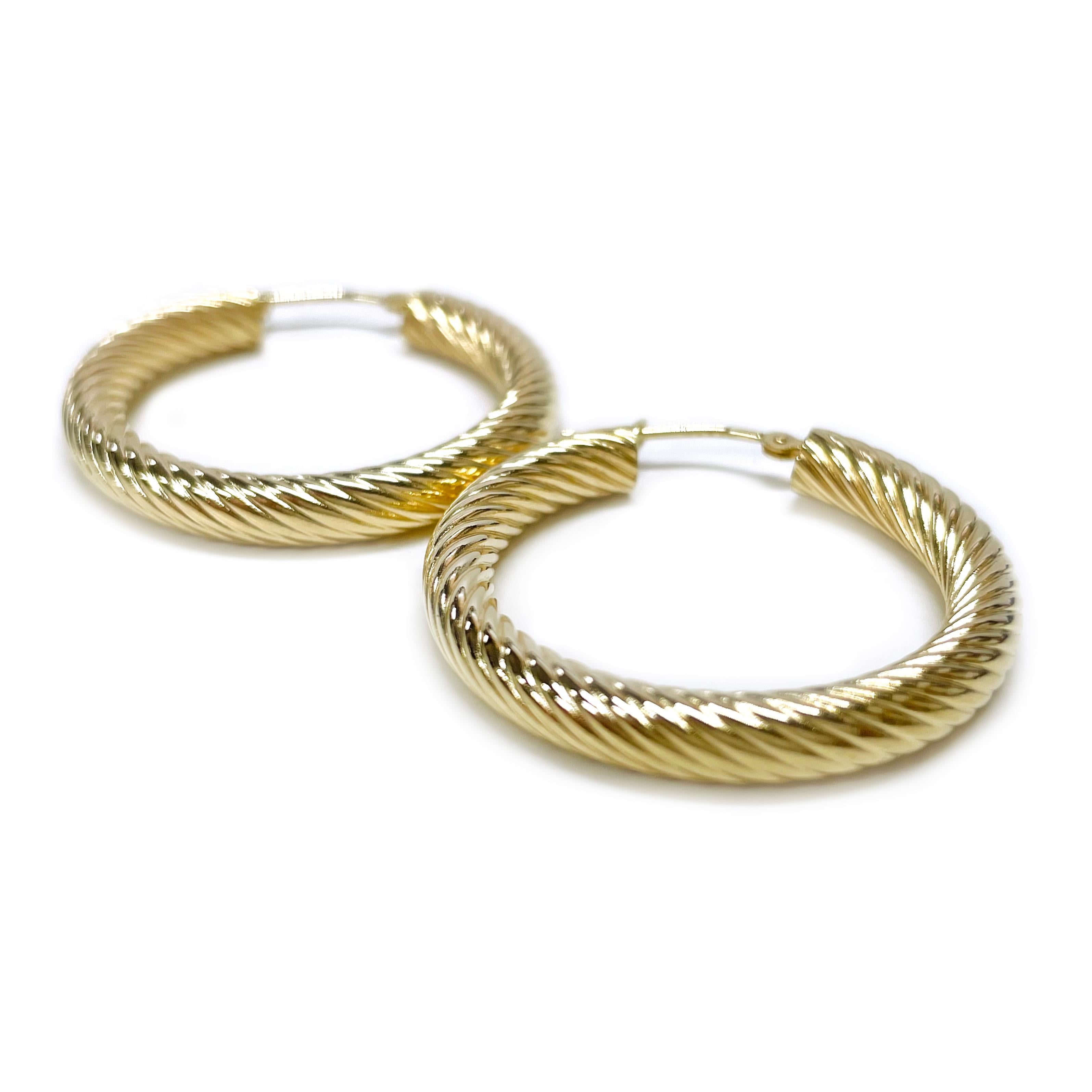 gold hoop earrings h samuel