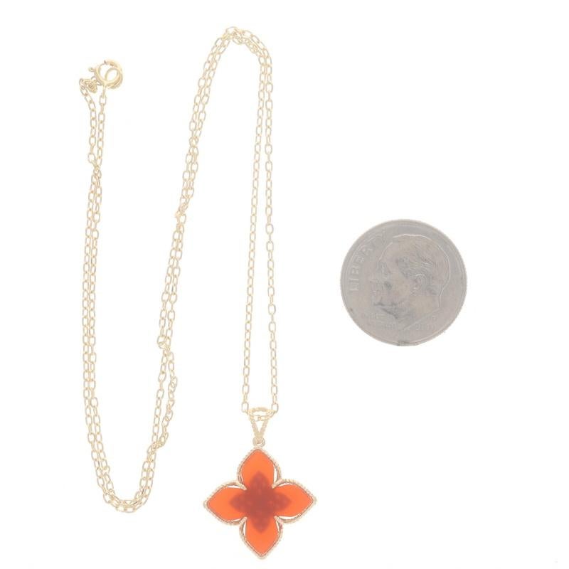 Collier à grappes de fleurs quadrilobées en or jaune 16