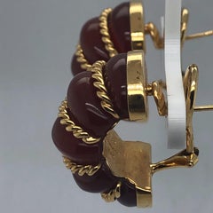 Anneaux Seaman Schepps en or jaune et cornaline