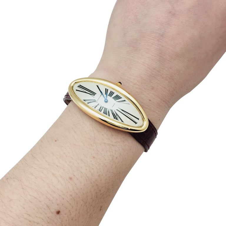 Yellow Gold Cartier Baignoire Watch "Maxi Oval" Collection ...