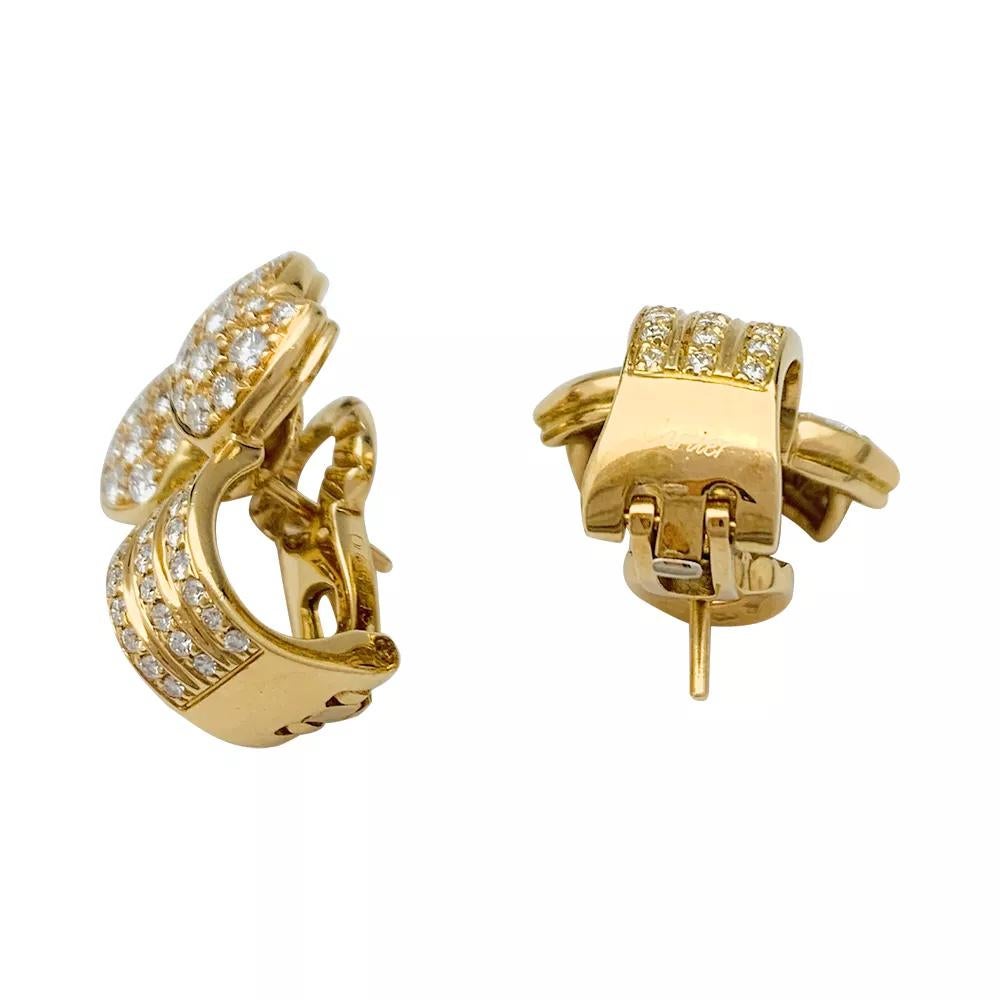 cartier butterfly earrings