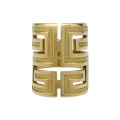 Yellow Gold Cartier "Meander" Ring, Typically Design of 1970