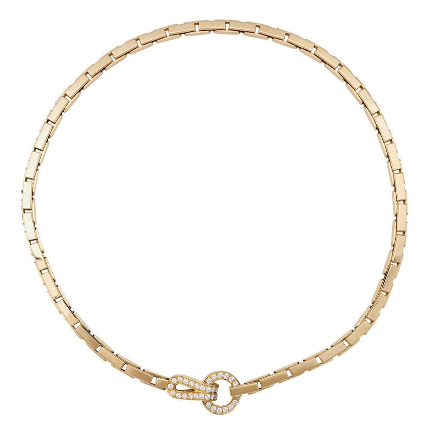 Cartier Necklace, Agrafe Collection Set with Brilliants