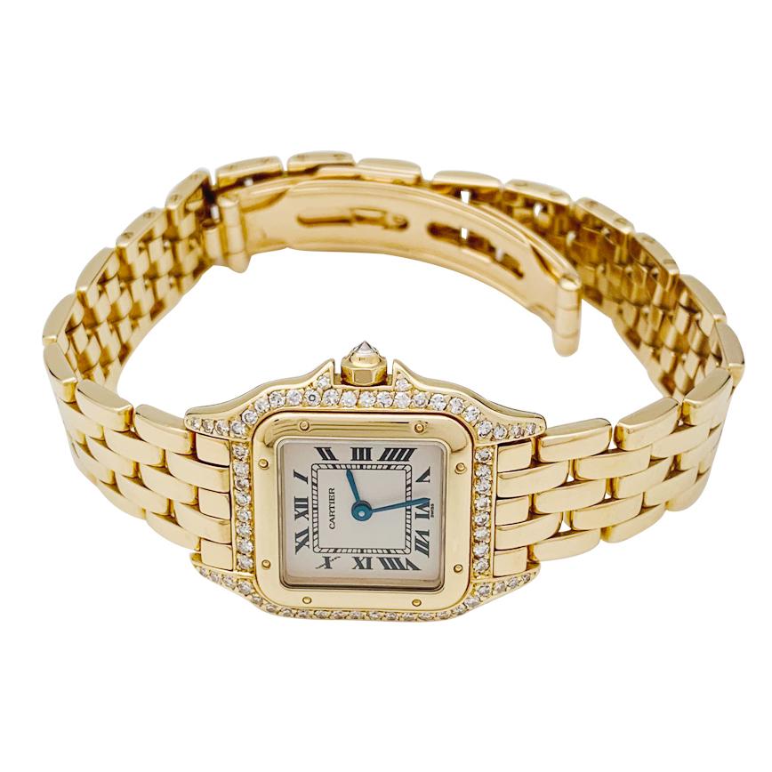 Contemporary Yellow Gold Cartier Watch, 