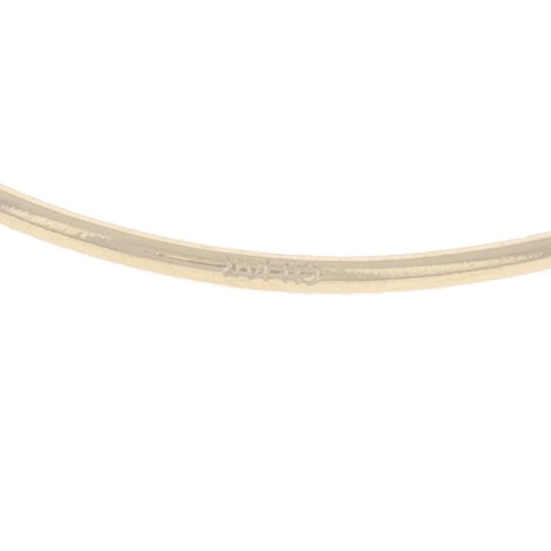Boucles d'oreilles en or jaune avec ruban en cascade 14k percé en vente 1