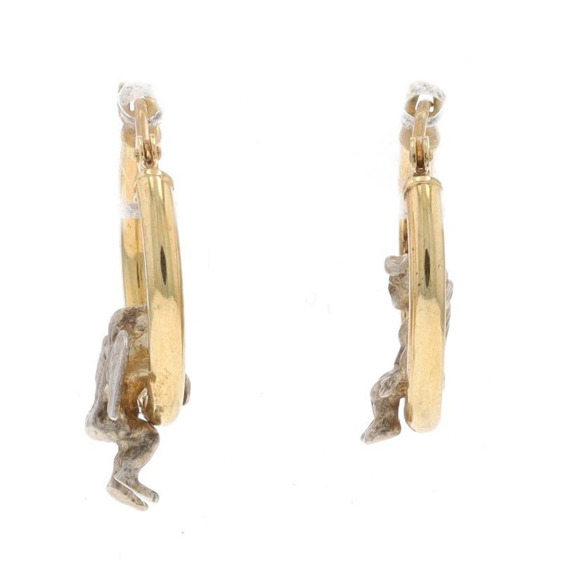 Gelbgold Cherub Trio Creolen & Anhänger Set - 14k 925 Guardian Angels, Gelbgold 1