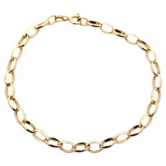 Pulsera de cadena gruesa de oro amarillo