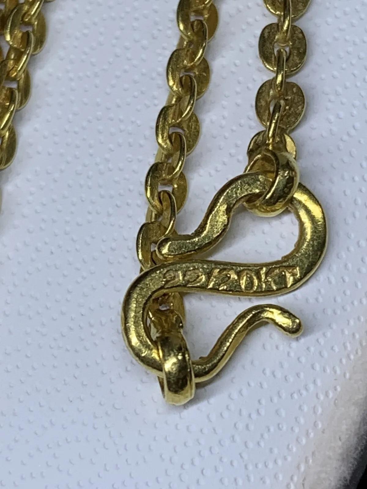 Collana con catena cubana a cordoncino in oro giallo In condizioni Nuovo in vendita a London, GB