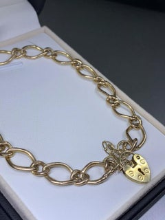 Yellow Gold Chunky Curb Cuban Link Bracelet