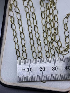 Yellow Gold Chunky Curb Cuban Link Chain Necklace