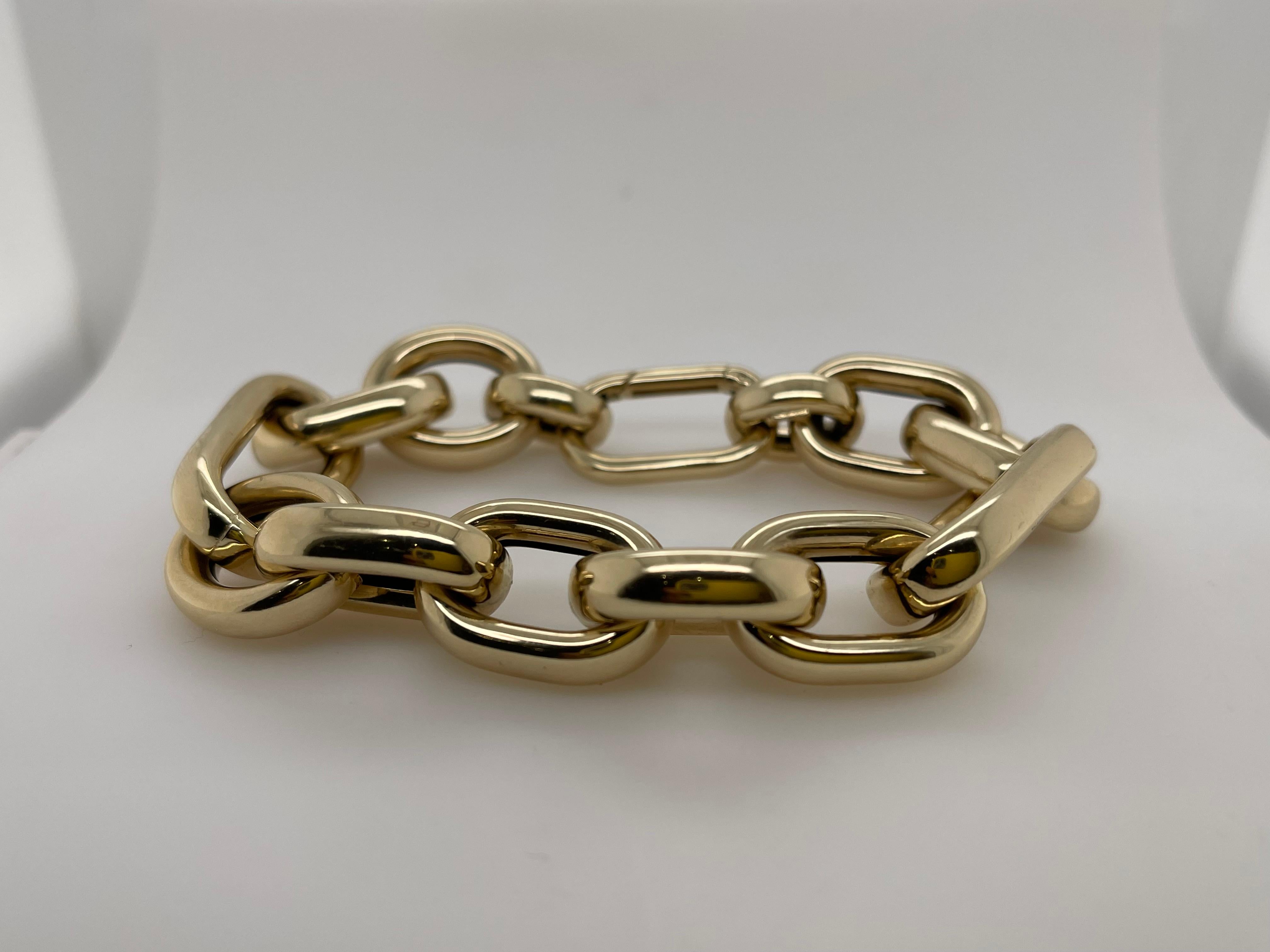 14kt Yellow Gold Chunky Multi Chain Link Bracelet
