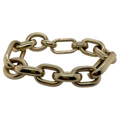 Yellow Gold Chunky Multi Chain Link Bracelet