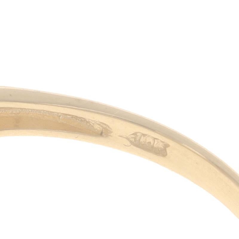 Bague bypass en or jaune avec citrine et diamant - 10k Oval 3.71ctw en vente 2