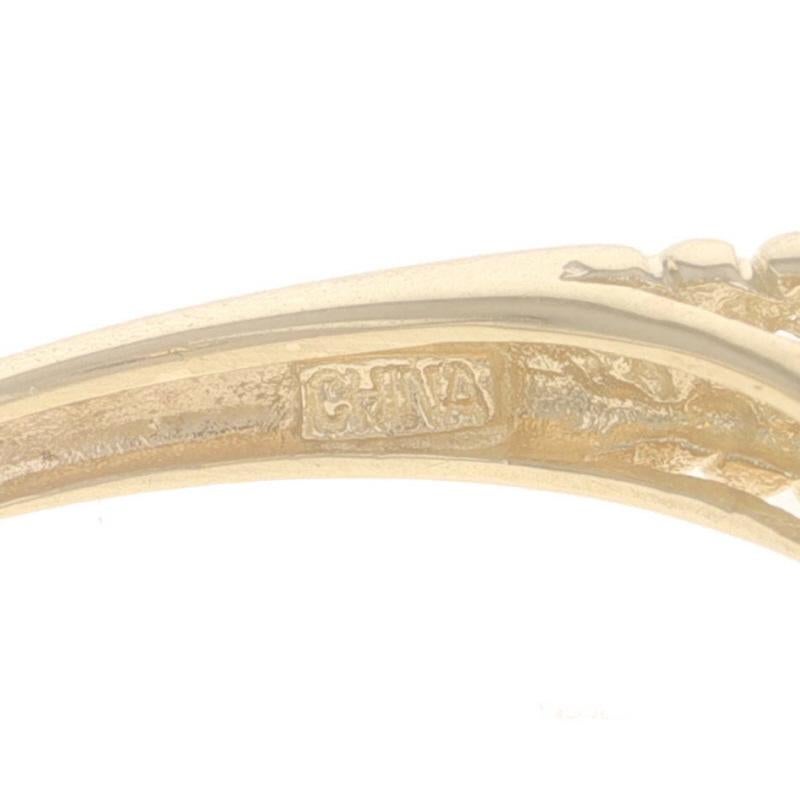 Anello cocktail con diamante citrino in oro giallo 14k Cuscino quadrato 7.20ctw in vendita 2