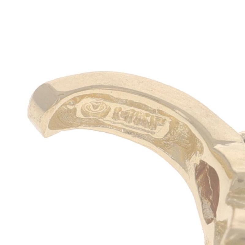 Boucles d'oreilles en or jaune Citrine Péridot Améthyste J-Hook - 14k Heart 2.52ctw Pierced Pour femmes en vente