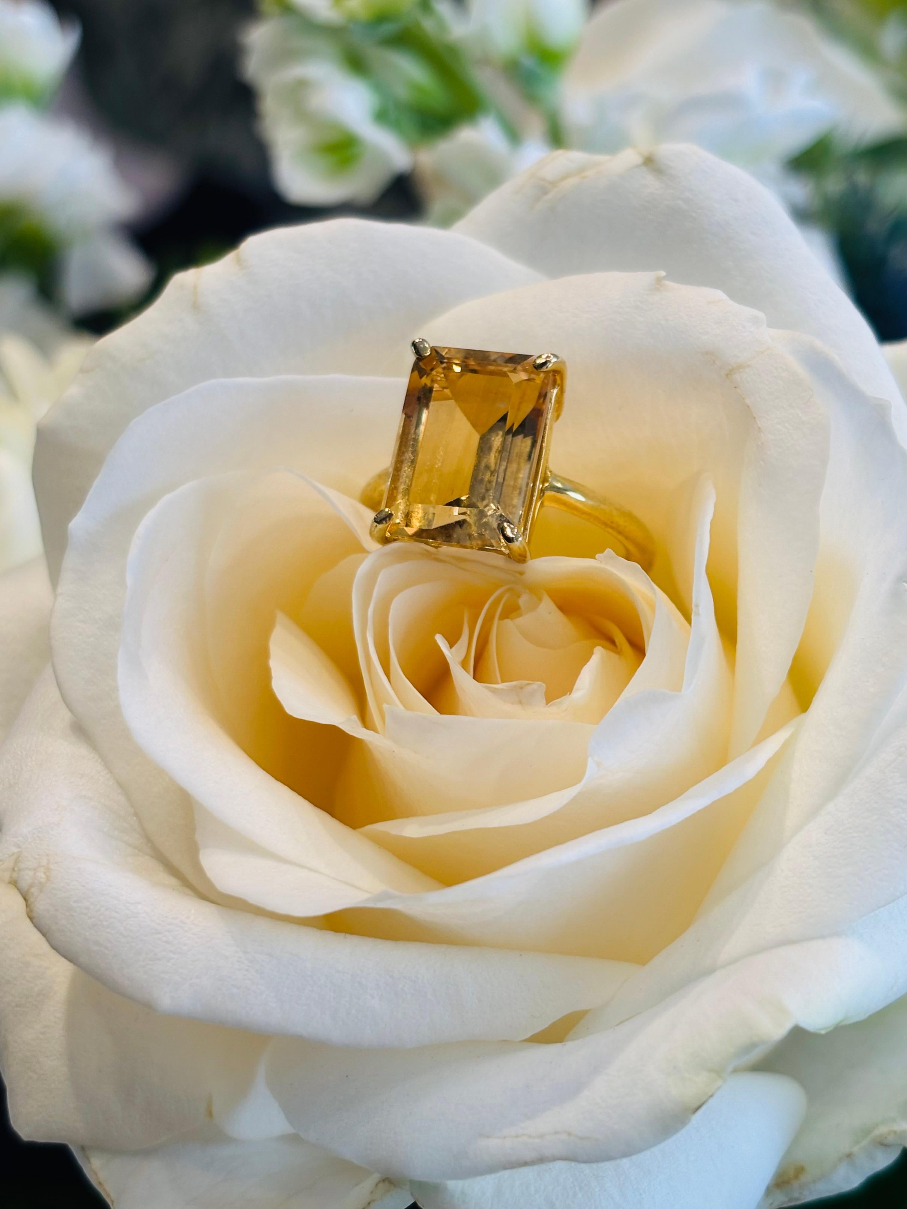 Anillo de oro amarillo con citrino en Nuevo estado para la venta en London, GB