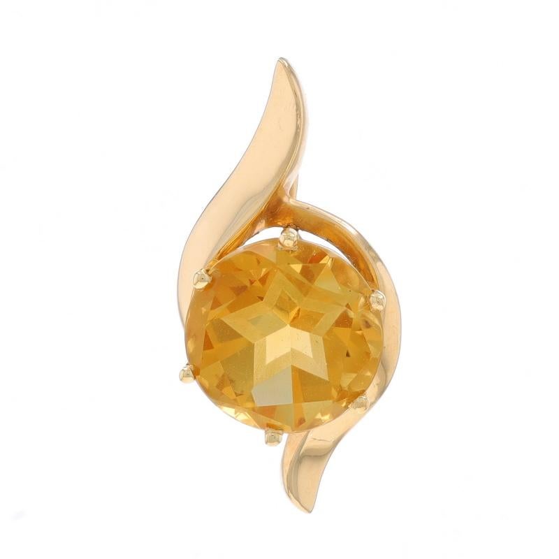 Contenu du métal : Or jaune 14k

Informations sur les pierres

Citrine Naturelle
Traitement : Chauffage
Carat(s) : 5.08ct
Coupe : Rond Texas Star
Couleur : Jaune

Total des carats : 5.08ct

Style : Solitaire

Mesures

Haut : 1 5/32