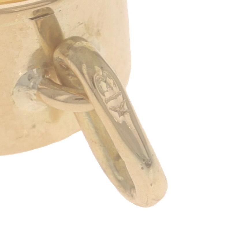 Pendentif Solitaire Citrine en Or Jaune - 18k Rond 2.40ct Pour femmes en vente