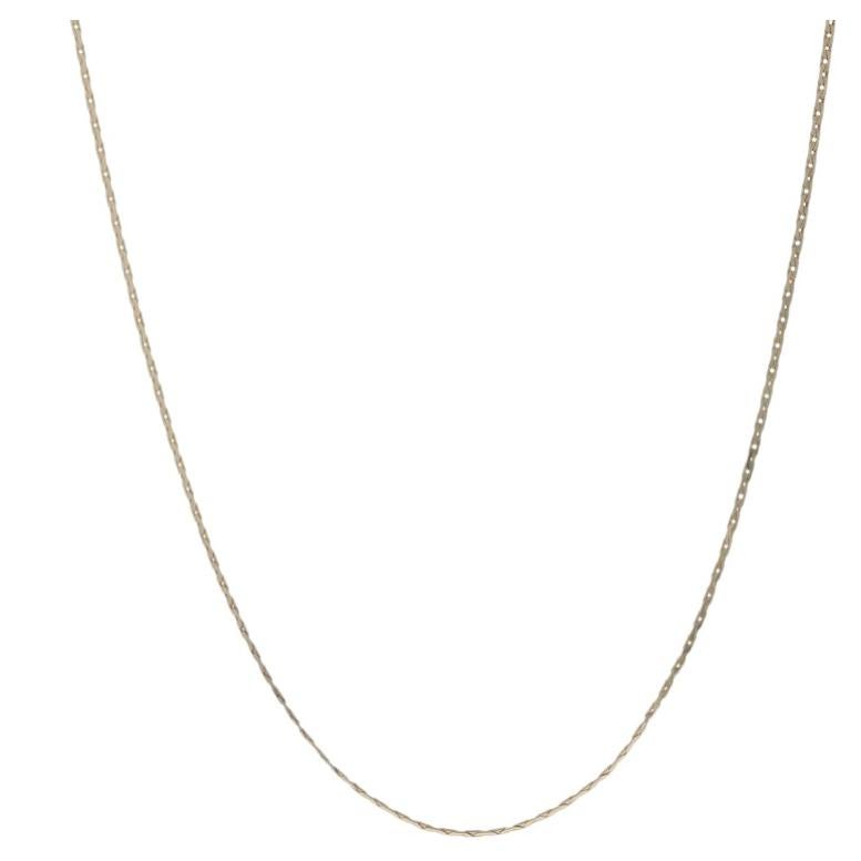 Collana a catena Cobra in oro giallo da 30" - 14k