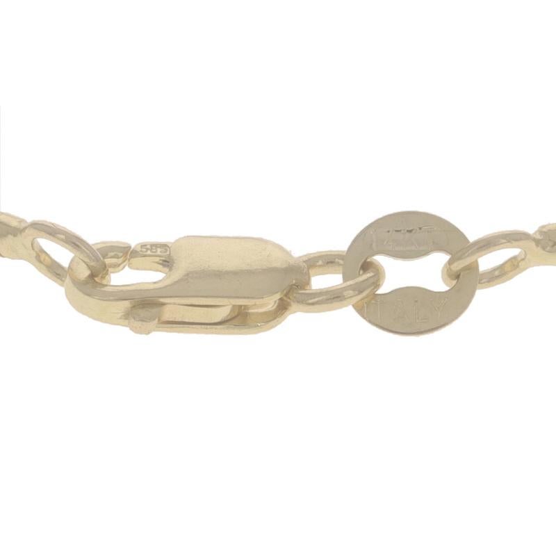 Gelbgold Cocoon Kette Halskette 16