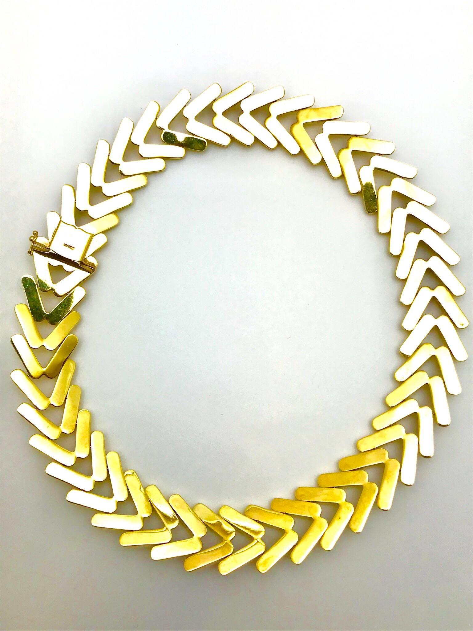Yellow Gold Collar Necklace 1