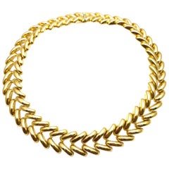 Yellow Gold Collar Necklace