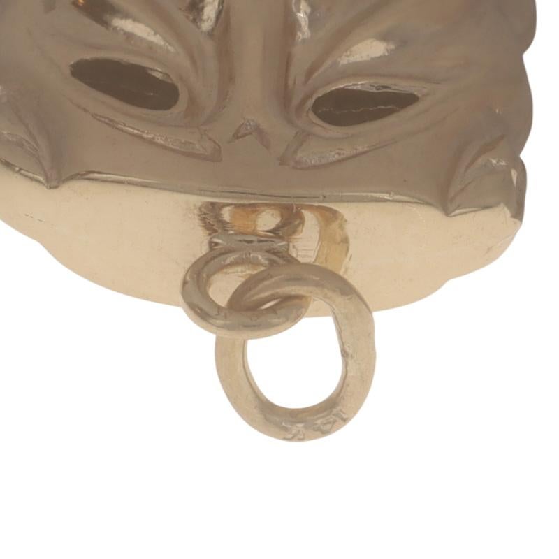 Colgante de oro amarillo Comedia y Tragedia Drama Teatro Máscaras 14k Calcetín y Buskin Charm en venta 1